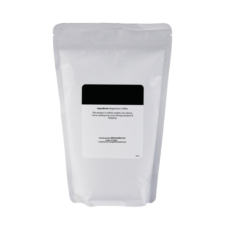 Minimalist Epsom Salt, Magnesium Sulfate, Ideal for Baths, Packaged for Convenience in a Refillable Bag (2 Pound)