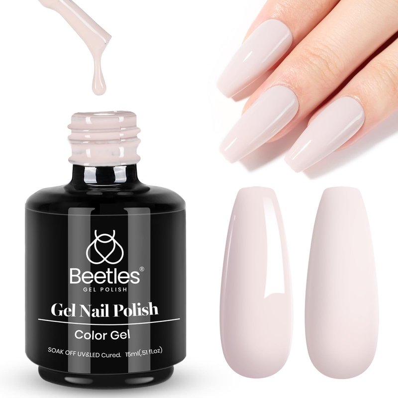 Beetles Grey Gel Nail Polish, 15ml Stone Beige Brown Cream Gel Polish, Soak Off Uv LED Lamp Cured Easter Nails Art Manicure Salon DIY Gift for Women