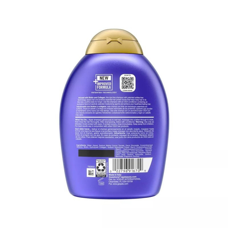 Ogx Biotin & Collagen Shampoo (Pack of 3)