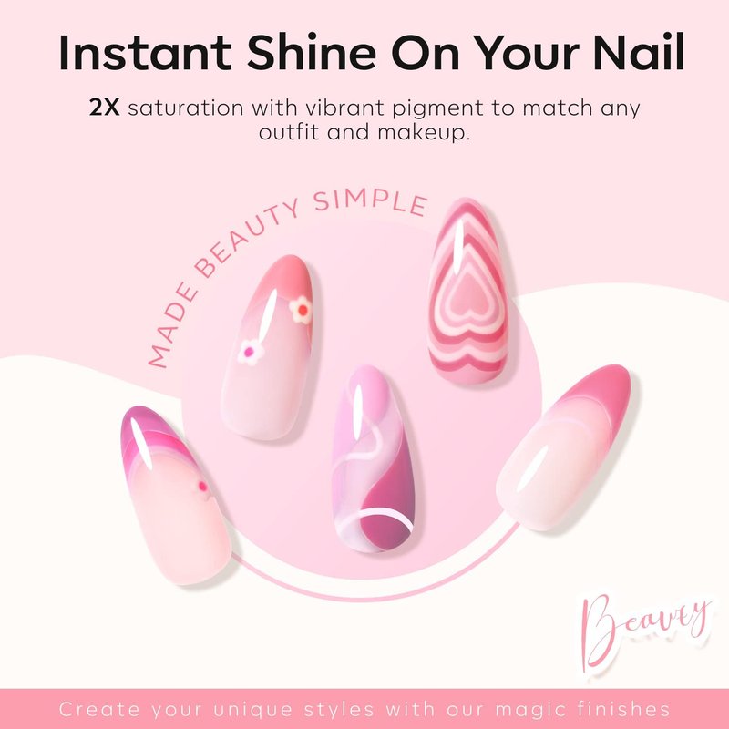 modelones Gel Nail Polish Set, 6 Colors 2026 Mothersday Light Soft Pink White Nude Pink Gel Polish Soak Off Nail Art Design Manicure Kit Salon DIY Home Gift Women Girlfriend