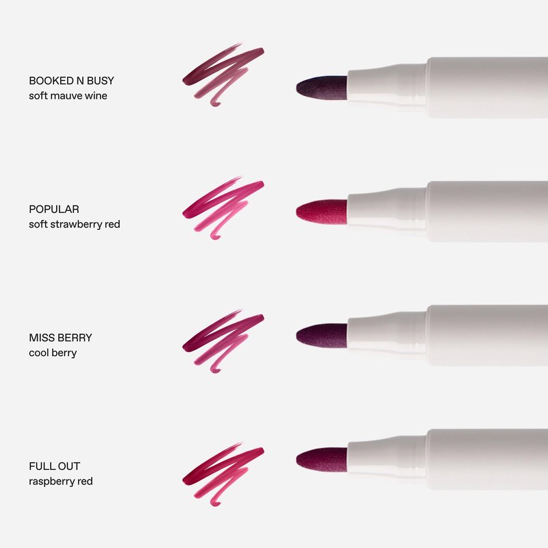 r.e.m. beauty Practically Permanent Lip Stain – Long-Lasting, Weightless Lip Color with Rich Pigment & All-Day Comfort, Hydrating, Featherproof, Non-Drying (Miss Berry)