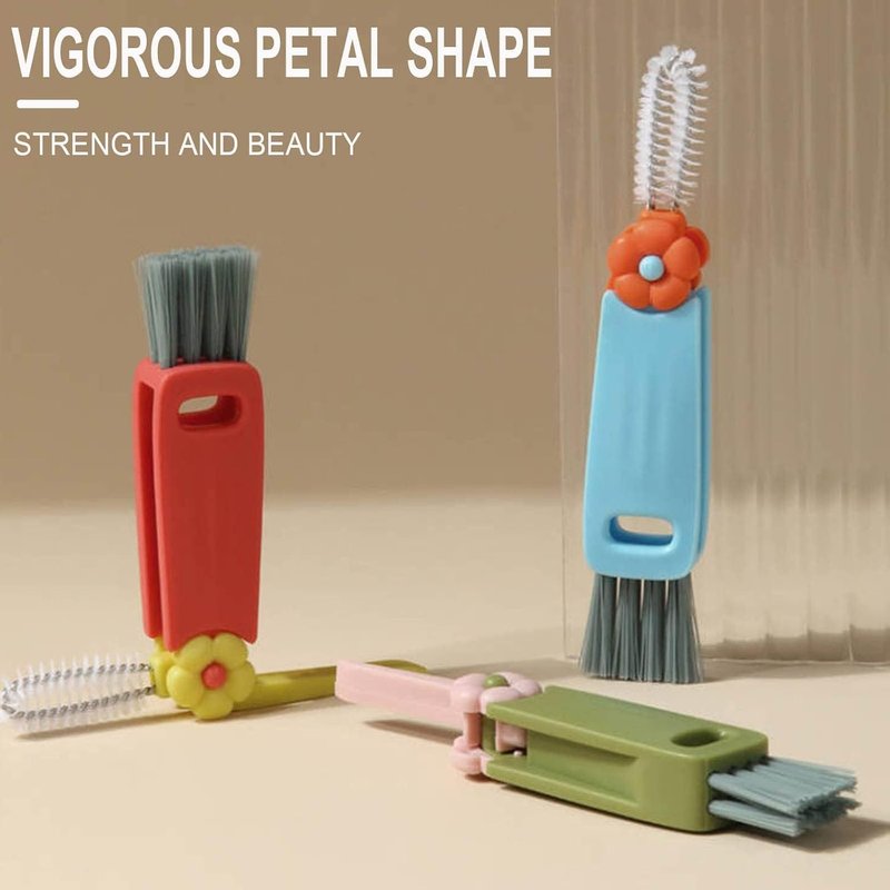 3-in-1 Multifunctional Cleaning Brush - Portable Cup Lid Cleaner for Baby Bottles & Tight Spaces