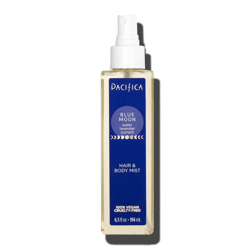 Pacifica Hair Perfume & Body Fragrance Spray Mist - Blue Moon with Lavender & Currant | Alcohol-Free, Vegan, 6.5 oz