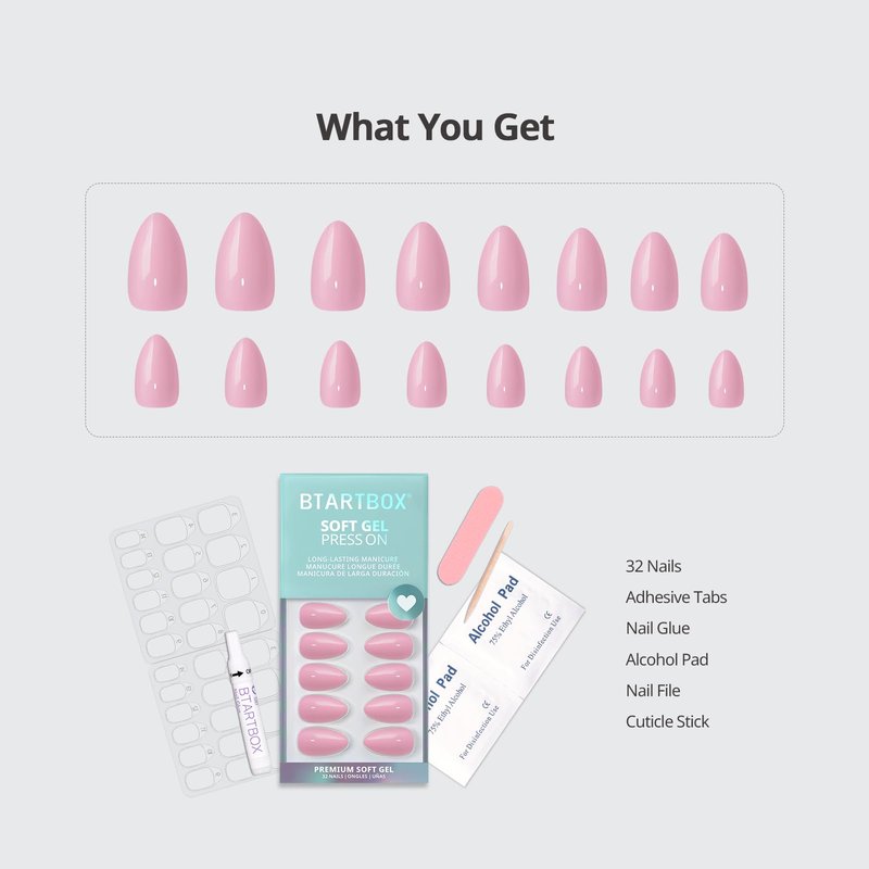 BTArtbox Press On Nails Short - Bold Brew, Caramel Brown Square Press On Nails with Glue and Adhesive Tabs for Women, Opaque Soft Gel Glue On Nails in 15 Sizes - 30 Stick On Nails Kit