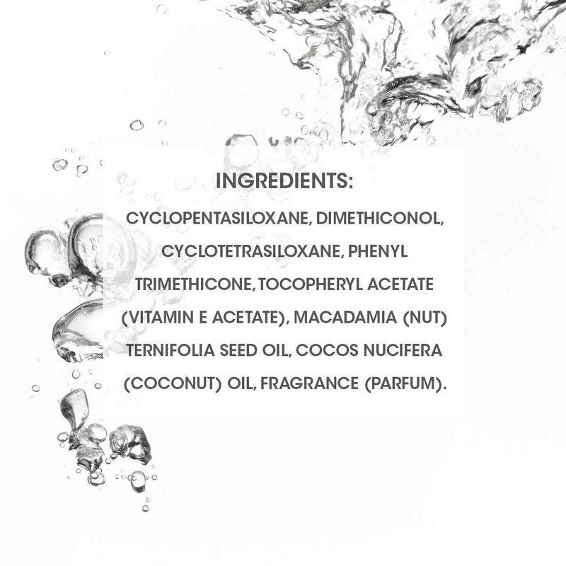 Gazar Diamond Hair Serum - Anti-Frizz Treatment for Frizzy & Damaged Hair | Coconut & Macadamia Oil, 3.2oz