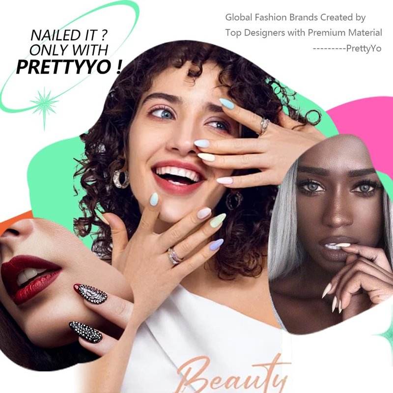 PrettyYo Short Almond Gel Nail Tips 600Pcs Half Matted Clear Fake Nail Tips Short Almond Shape 12 Sizes Full Cover Acrylic Press On Soft False Nails Gel x Nail Press Ons for DIY at Home