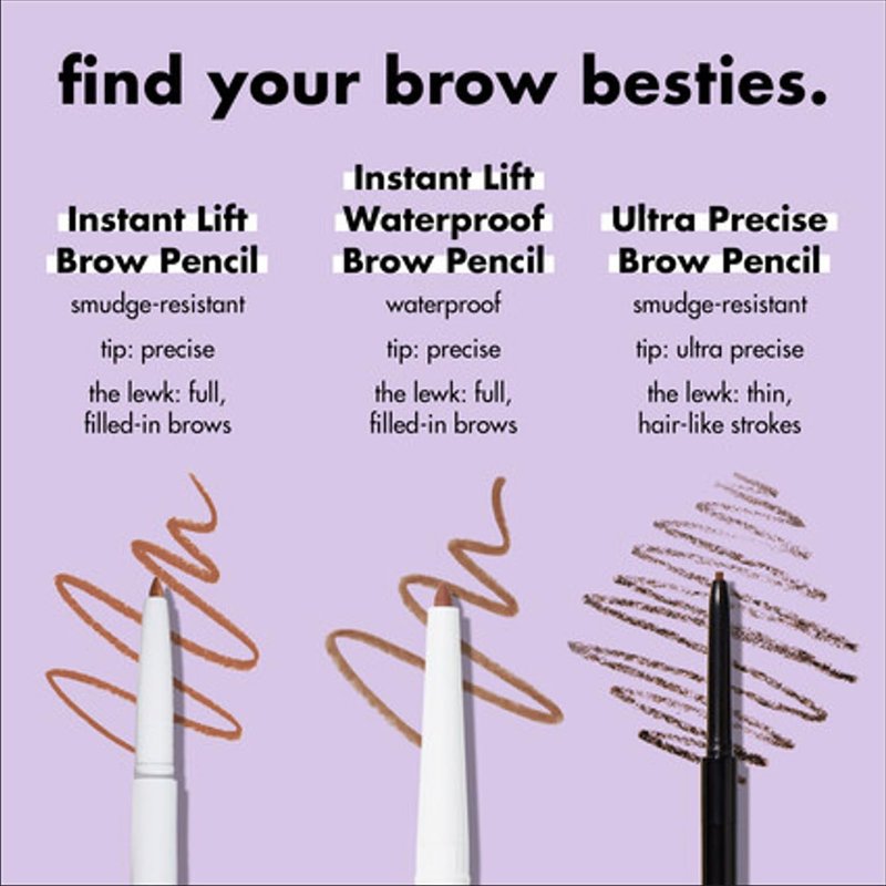 e.l.f. Instant Lift Brow Pencil - Dual-Sided Precision Tool for Shaping & Defining Brows - Blonde, 0.006 Oz