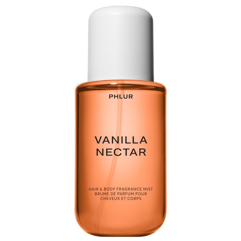 PHLUR Vanilla Nectar Body Mist, 8 Fl Oz - Hair and Body Perfume for Women, Creamy Vanilla Perfume Body Spray with Papaya, Apricot and Honeyed Amber Fragrance