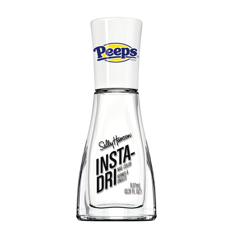 Sally Hansen Insta Dri Nail Polish - Fast Dry PEEPS White, 0.31 Fl Oz | Quick-Drying Formula