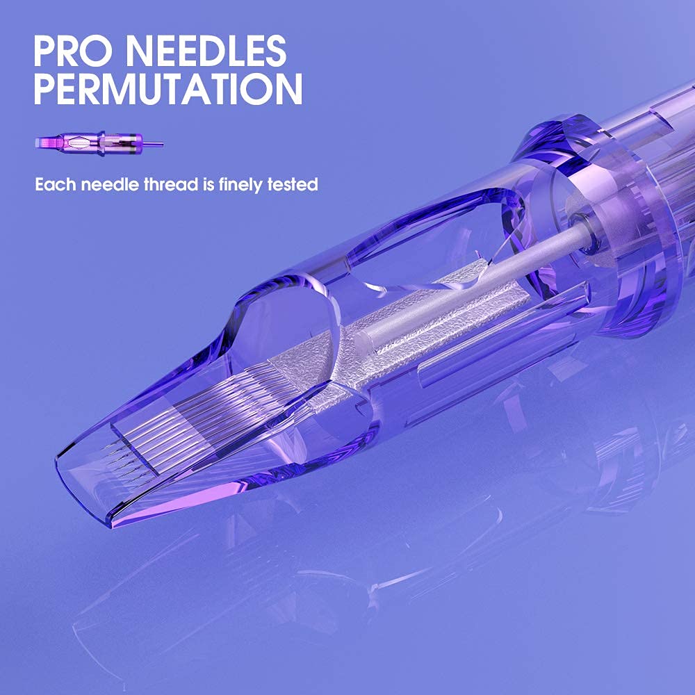 Mast Tattoo Pro Tattoo Needles 0401RL 0.18MM Ultra-Fine Round Liner Fine Detail Needles for Permanent Makeup Liner Hair Scalp Microblading