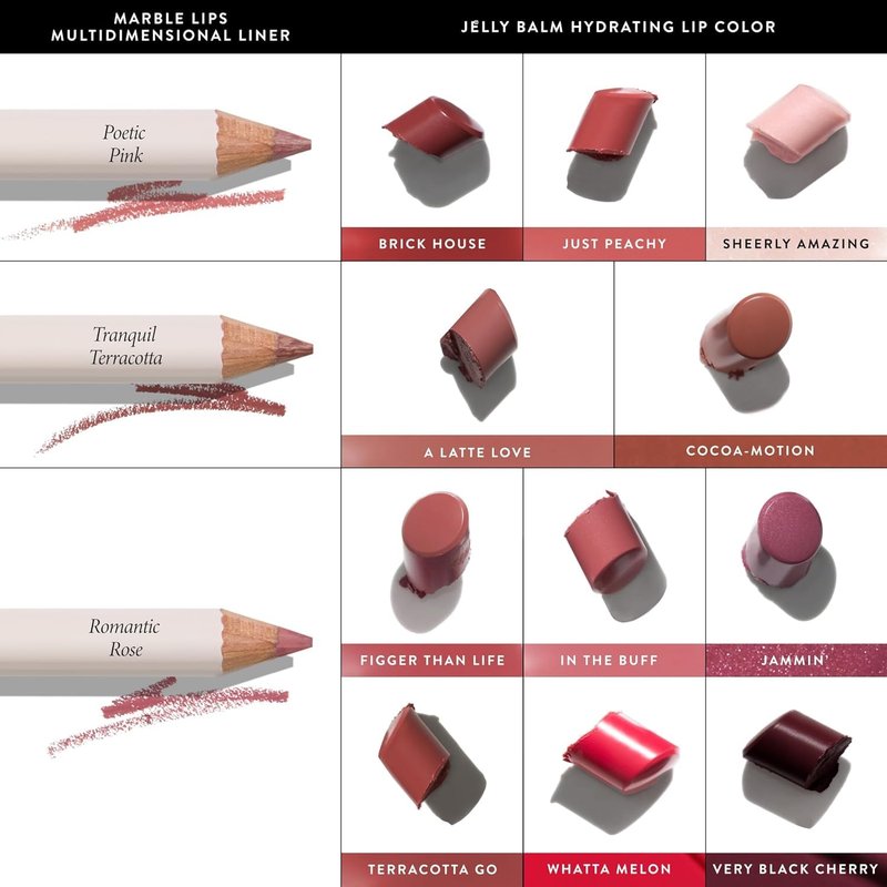 Laura Geller Jelly Balm Tinted Lip Color - Cocoa-Motion - Hydrating Vitamin E, Semi-Shine Finish