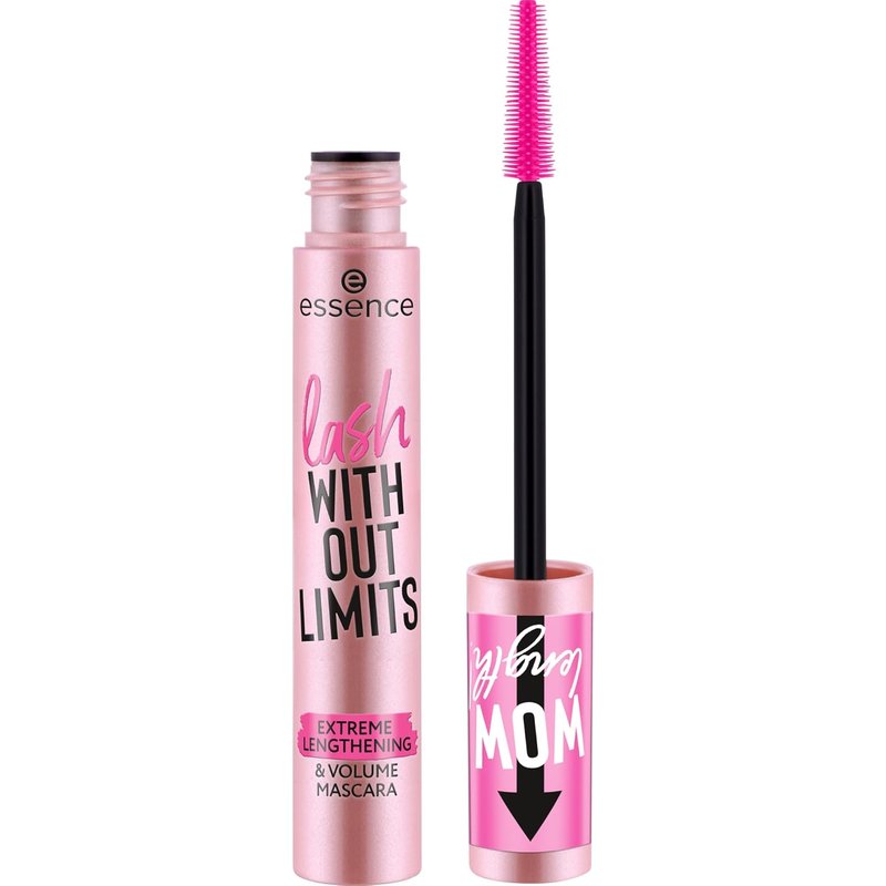 Essence Lash Without Limits Mascara - Extreme Lengthening & Volume, Extra Black | Vegan & Cruelty-Free
