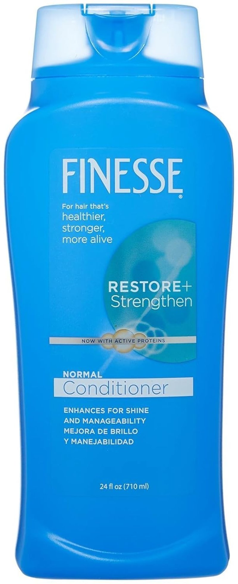 Finesse Restore + Strengthen Conditioner - Moisturizes & Repairs Dry Hair | 24 oz for Soft, Healthy Locks