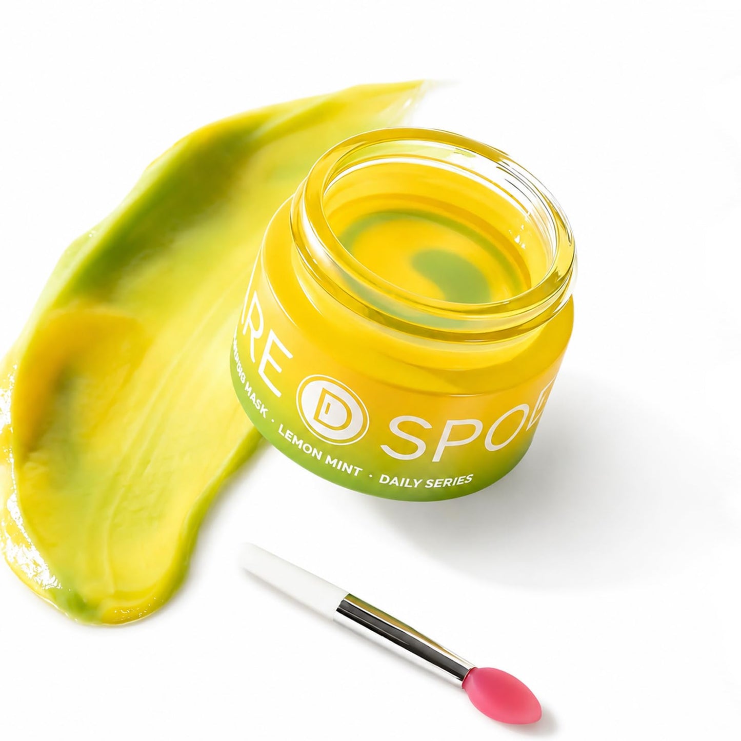 SPODARE Lemon Lip Mask, Hydrating Overnight Lip Sleeping Mask, Lip Moisturizer for Dry Cracked Lips Care, Dual-Color Lips Balm for Nourishing and Softening Lips, Minimizes Fine Lines - 12g