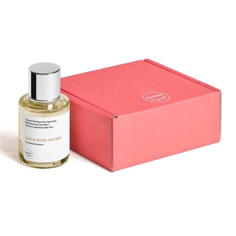 Dossier - Originals - Oud & Rose on Fire - Eau de Parfum - Long-Lasting Smoky Floral Oud Fragrance - Unisex - 1.7 fl oz (50ml)