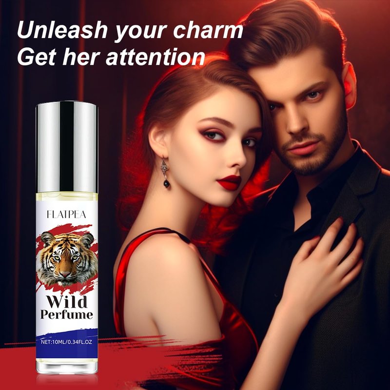 CLQFDT Pheromone-Infused Men's Roll On Perfume - Woody Musk Fragrance for Attraction & Confidence - Long Lasting Essential Oil Rollerball - 10ml Travel-Friendly Scent