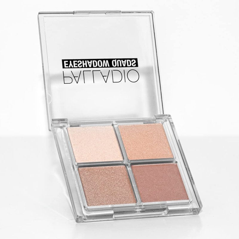 Palladio Eyeshadow Quads - Velvety Matte & Shimmer Palette | Talc-Free, Creamy Formula, Ballerina Color