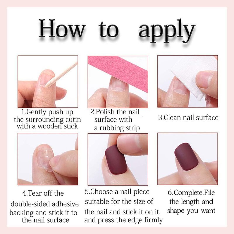 Polka Dot Press | Short Almond Press-On Nails in Soft Pink with White Dots | Glossy Finish | 24 Pcs