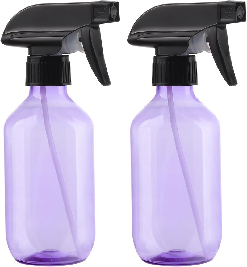 Empty Spray Bottles,10 oz Refillable Water Spray Bottle Adjustable Nozzle Mist/Stream Squirt Bottle for Hair Styling Watering Plants Cleaning Products
