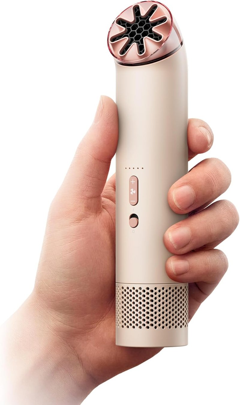 Dyson HushJet™ Mini Cool Fan - Stylish Stone & Blush Design for Ultimate Comfort