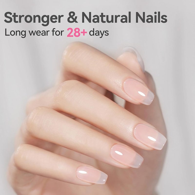 BORN PRETTY Builder Gel - 8-in-1 Clear Nail Gel for Apex & Extensions | 15ml Strengthener