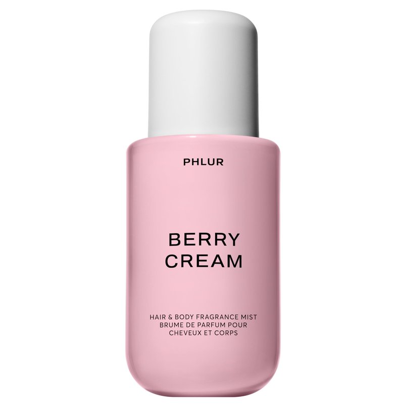 PHLUR Berry Cream Body Mist, 8 Fl Oz - Hair and Body Perfume for Women, Sweet Berries & Vanilla Perfume Body Spray with Strawberry, Cream, Vanilla Bean and Sugared Amber Fragrance