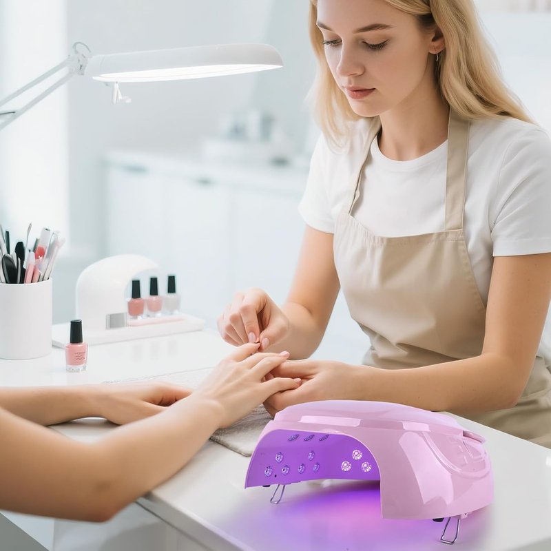 Skiennix 126W UV LED Nail Lamp - Cordless Rechargeable Nail Dryer with Automatic Sensor & 4 Timers