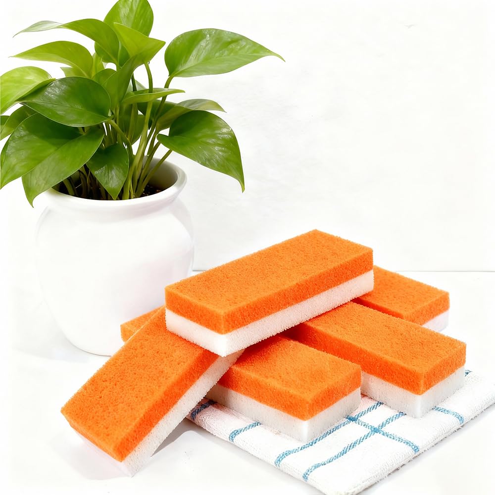 WINDAWNKE 6 Pack Foot Pumice Stone for Feet Callus and Foot Scrubber Dead Skin Remover (Orange)