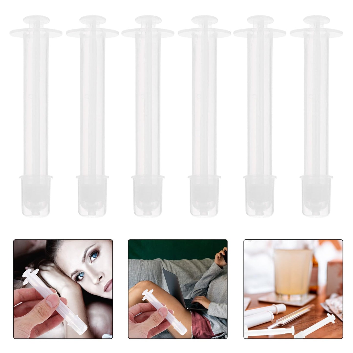 Suppositories 20pcs Lube Launchers Injector Hemorrhoid Applicators Hemorrhoid Cream Ointment Syringe for Women Yoni Pearls