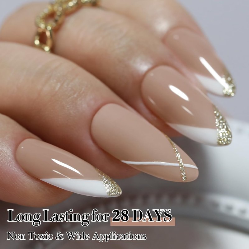 **Double Rhythm Gel Nail Polish - Pure Sheer Soak Off Formula for DIY Manicure | Deep Khaki 15ML**