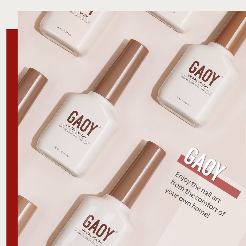 GAOY Ruby Red Gel Nail Polish, 16ml Soak Off UV Light Cure Gel Polish for Nail Art DIY Manicure at Home, Color 1154
