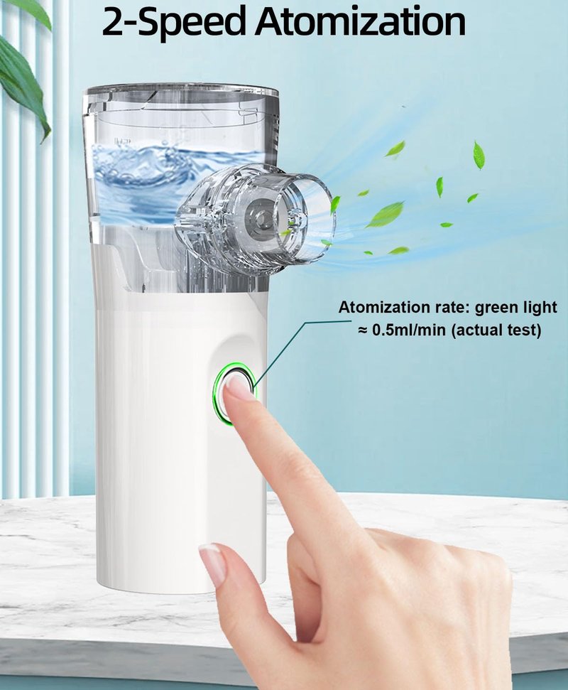 Portable Pet Nebulizer for Cats & Dogs - Handheld Cool Mist Steam Inhaler for Breathing Problems - USB Rechargeable for Home, Travel & Car Use - Veterinary Respiratory Relief Device