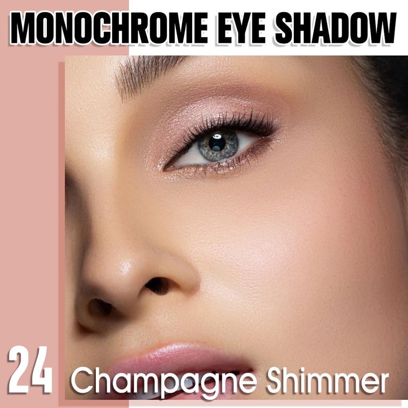 Skiennix Champagne Shimmer Cream Eyeshadow - Light Gold Metallic Glow for Mature Skin | Vegan & Cruelty-Free