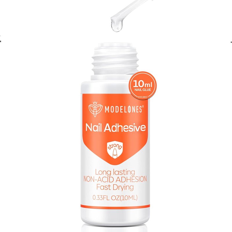 Modelones Nail Glue - Super Strong Long-Lasting Gel for Press-On & Acrylic Nails | 10 ML Non-Toxic Formula