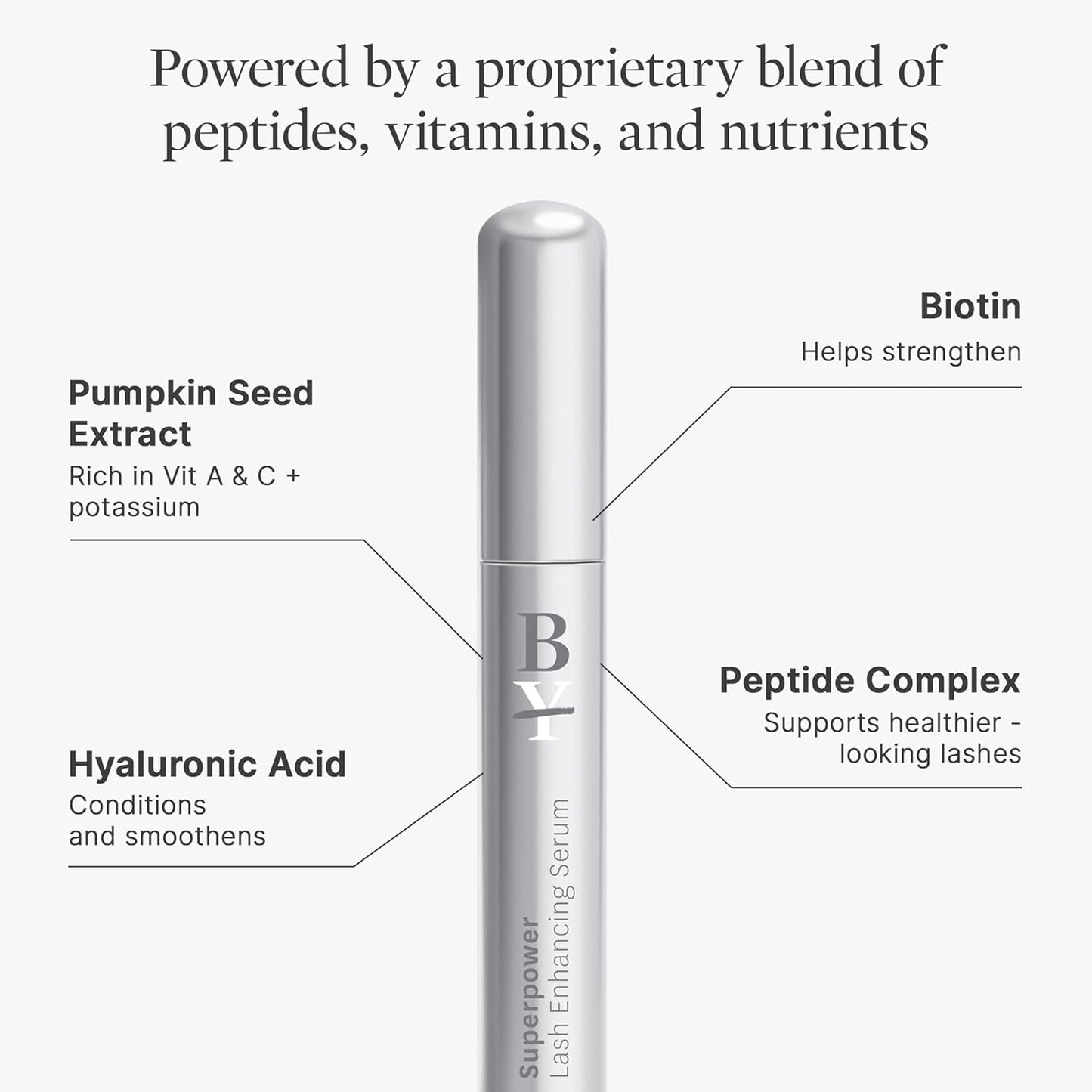 Superpower Lash Serum | Lash Conditioner with Peptides & Vitamins - Thicker, Fuller, Longer Lashes (7ml)