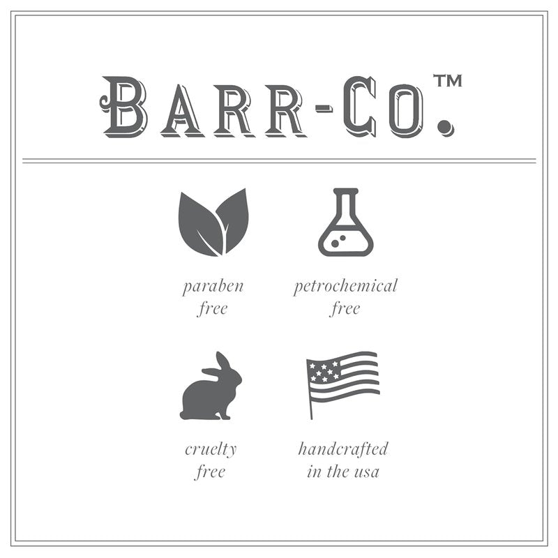 BARR-CO. Fir & Grapefruit Hand & Body Cream, Woody Citrus Scent, Body Cream for Dry Cracked Skin, Suitable for Aging Crepey Skin, Moisturizing Shea Butter Cream, 3.4 oz