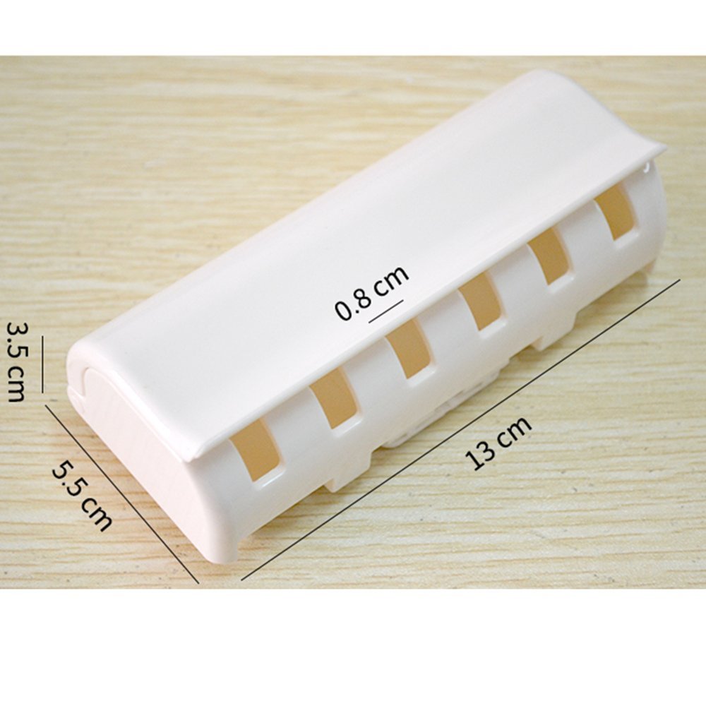 Eslite Toothbrush Holder with Cover (Ivory White)