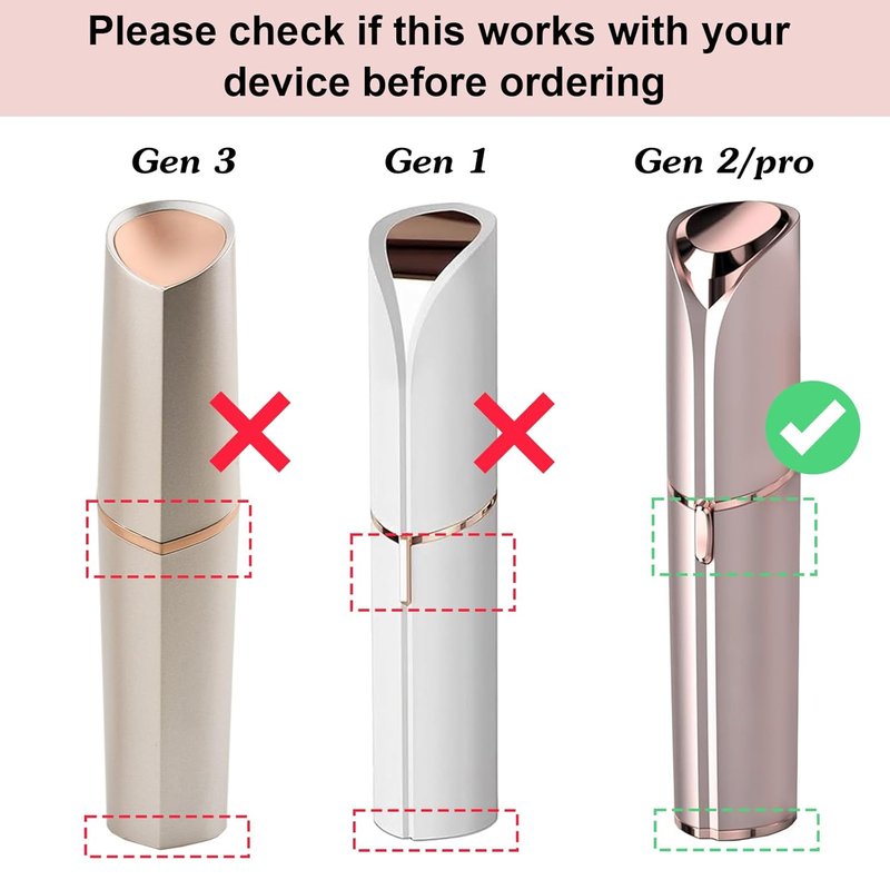 Flawless | Replacement Heads for Facial Hair Remover - Gen 2 Blades for Smooth Hair Removal