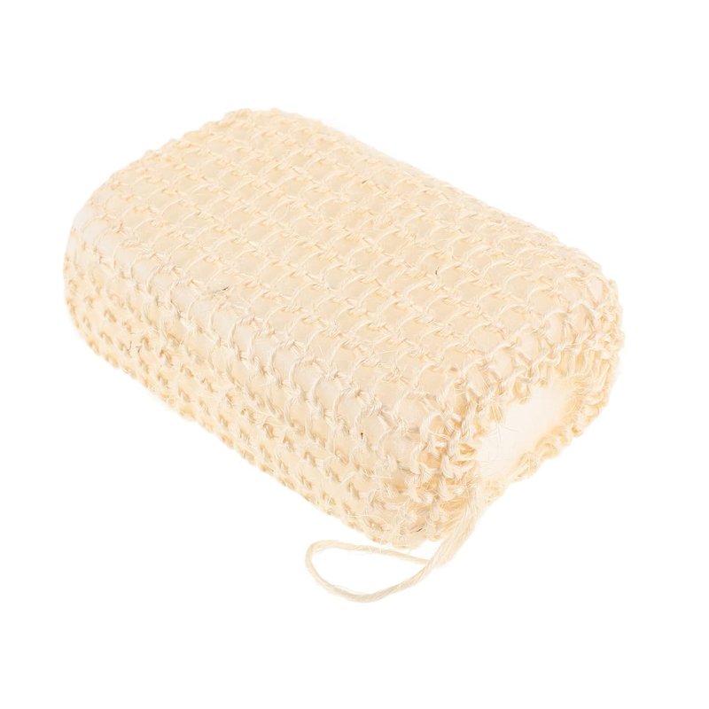 PartyKindom Natural Jute Bath Sponge Exfoliating Shower Scrubber for Body Cleansing 1-Pack Soft Sponge for Adults Spa Home Use