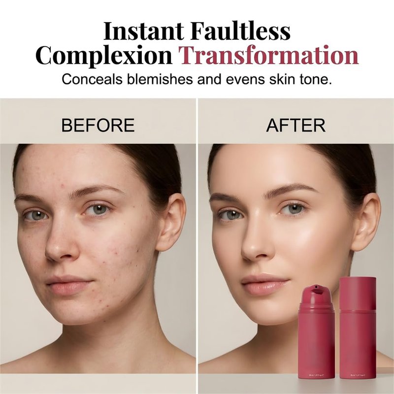 Color-Changing Foundation, 2026 New Skin Tone Adapting Liquid Foundation for Women, Automatically Adjusts Makeup Application, Concealing Fine Lines And Wrinkles, Moisturizing And Hydrating (3pcs)