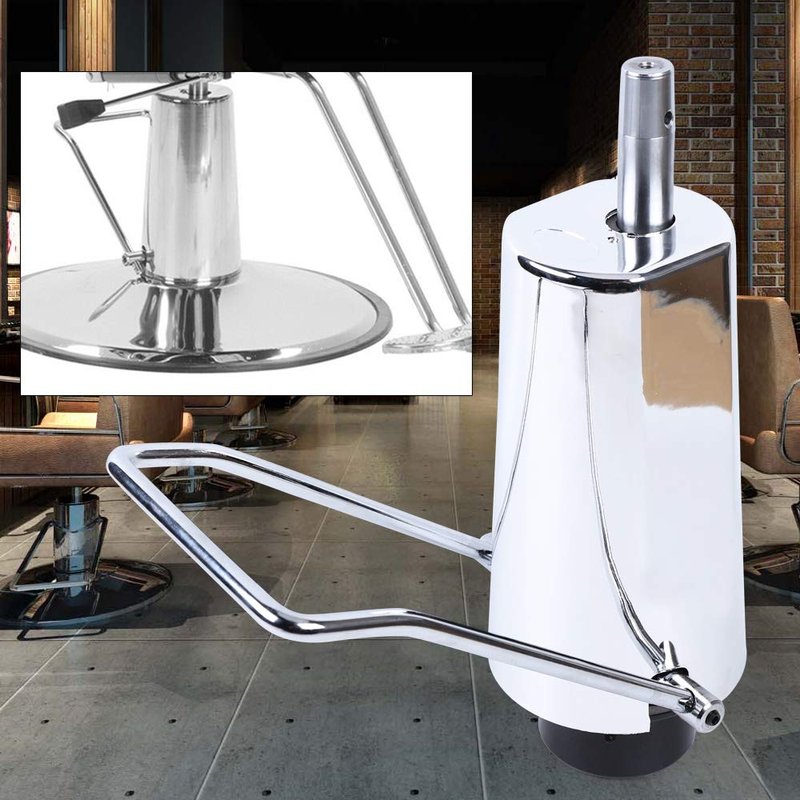 GMSLuu Barber Hydraulic Pump with Base Beauty Salon Hydraulic Replacement Pump for Hair Stylist, Adjustable Barber Salon Styling Chair Replacement Lift 661 lbs Capacity
