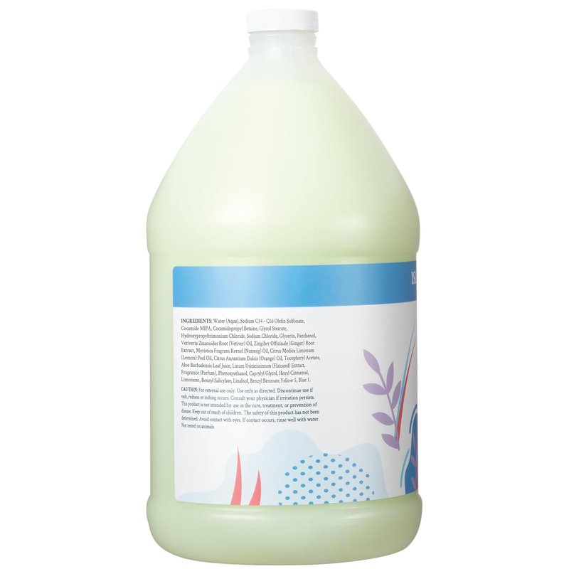 Ginger Lily Farms Moisturizing Shampoo - Island Tranquility Scent | Vegan & Cruelty-Free, 1 Gallon Refill