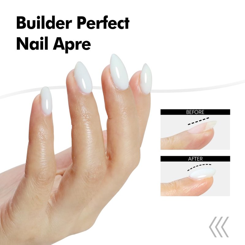 FZANEST Builder Gel for Nails, Milky White Gel Polish Rubber Base For Nails Strengthener Extension Apex Building Repair UV LED Color Base Nail Polish in Bottle