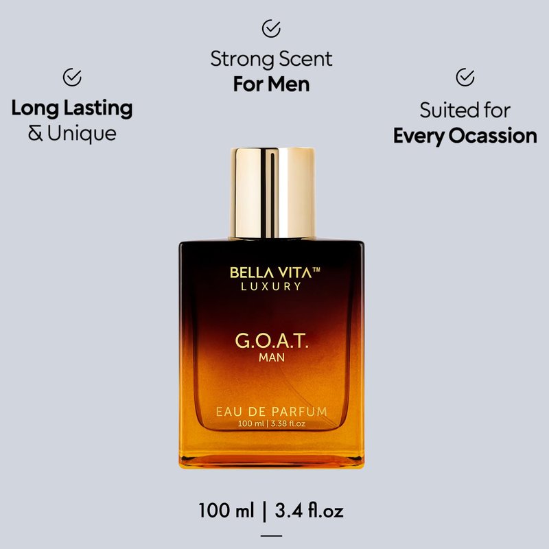 **Luxury Men's Gift Set - G.O.A.T. Man Perfume with Bergamot, Lavender & Patchouli | Long-Lasting Cologne**