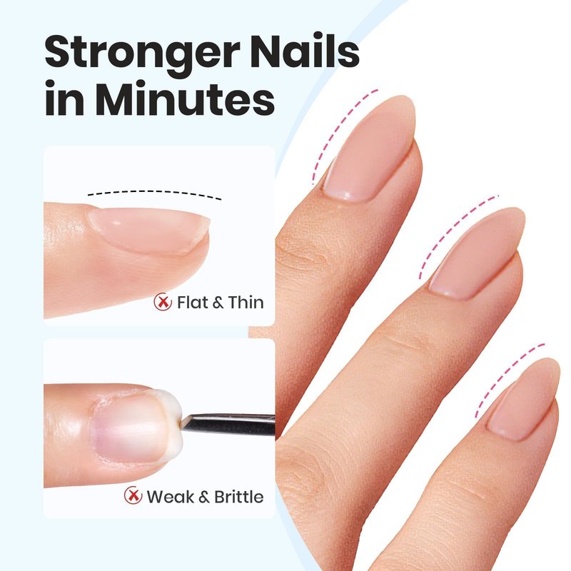 Beetles HEMA-Free Builder Nail Gel-Stay Shining Clear Building Instant Apex Strengthening Weak Nails & Extension for Beginner DIY Salon,Long Lasting UV LED Lamp Needed Gifts for Women