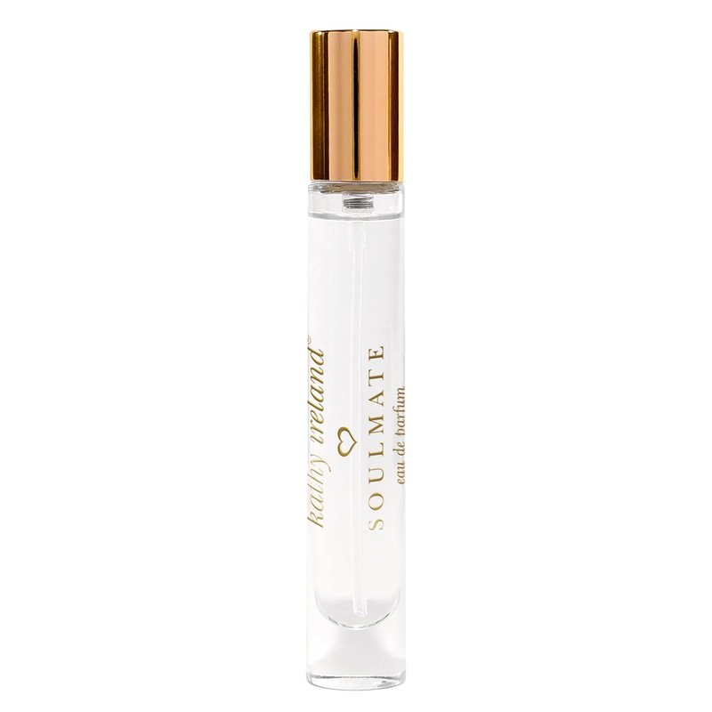 Kathy Ireland Soulmate - Floral, Fruity, Gourmand Perfume for Women - Eau de Parfum with Cherry, Mandarin, Pink Jasmine, Amber Notes - 0.34 oz