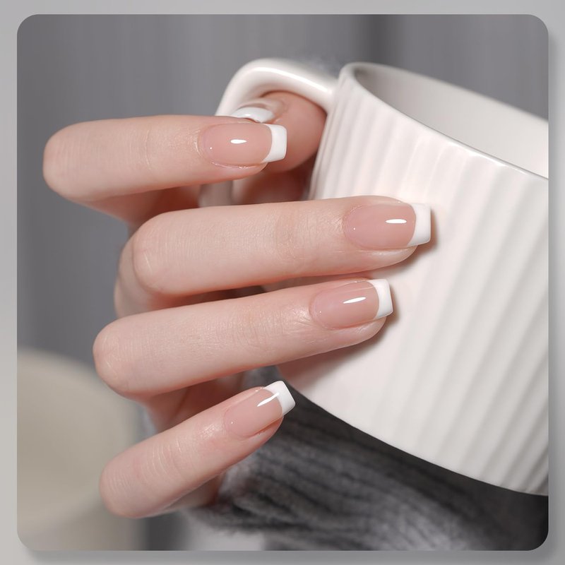 GAOY Gel Nail Polish Kit, Black and White 2 Colors 16ml Soak Off UV Gel Polish Set Highly Saturated for Nail Art DIY Manicure at Home