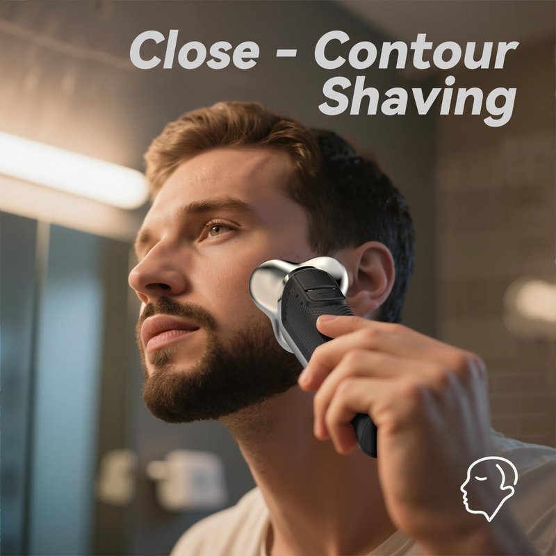 Ordele Electric Razor for Men, 2025 Upgraded Electric Shavers for Men, USB-C Rechargeable, Wet & Dry Shaver with Pop-up Trimmer and Travel Case (Black)