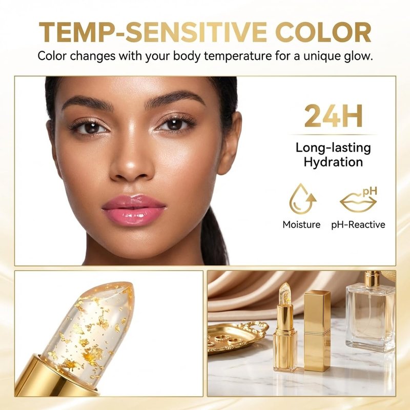 Areliaa Skin-Adaptive Lipstick - Color Changing PH Formula | Long-Lasting Moisturizing Balm (2-Pack)