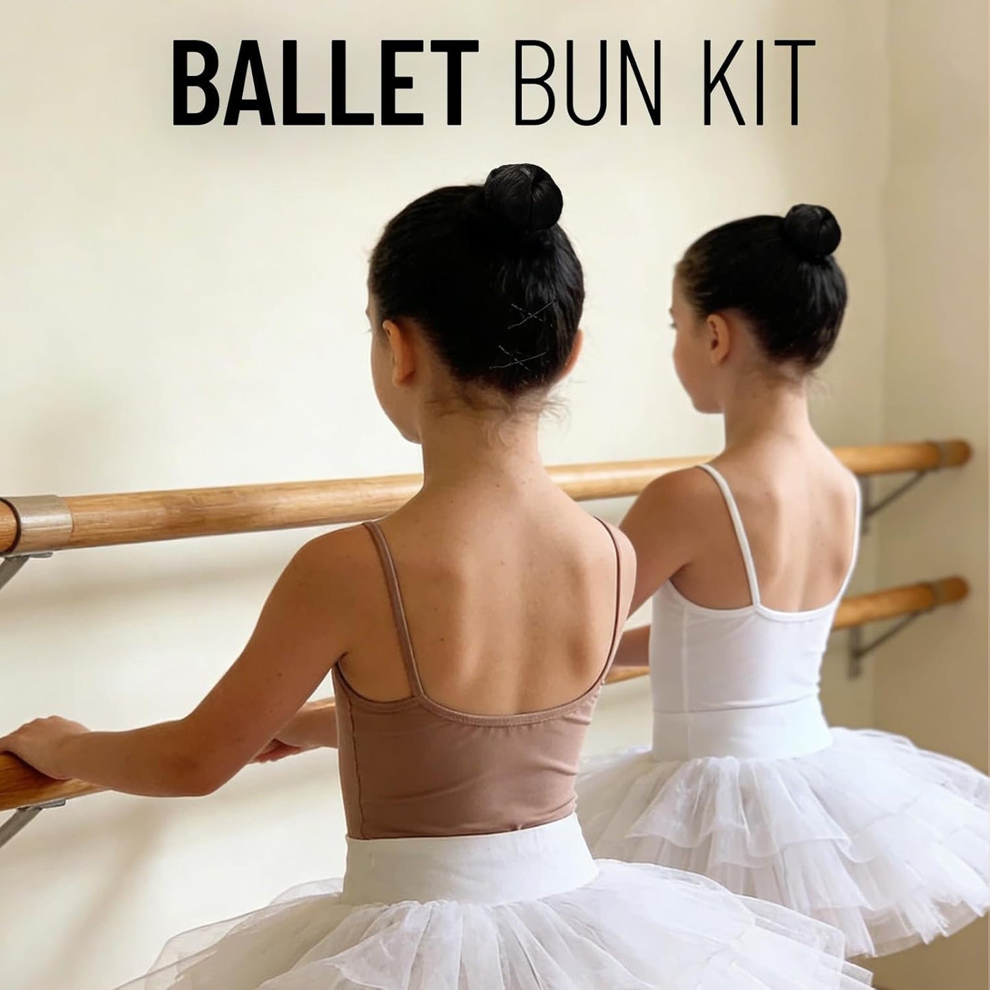 YGDZ Hair Bun Accessories for Kids, Ballet Dance Stuff with Black Invisible Hair Nets for Buns, Bobby Pins, Hair Pins, Elastic Hair Ties, Dance Competition Must Haves for Ballet Girls, Women, Black